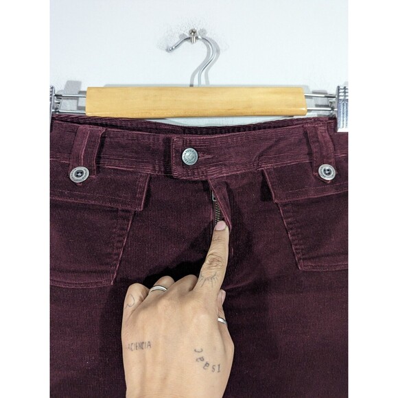 Patagonia Womens Burgundy Corduroy Mini Skirt Sz 6 Outdoor Academia Preppy - Picture 3 of 6
